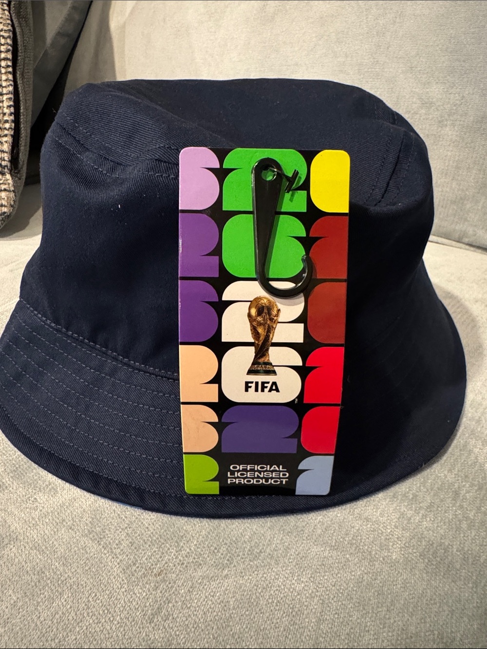 Official Navy Bucket Hat with FIFA Tag